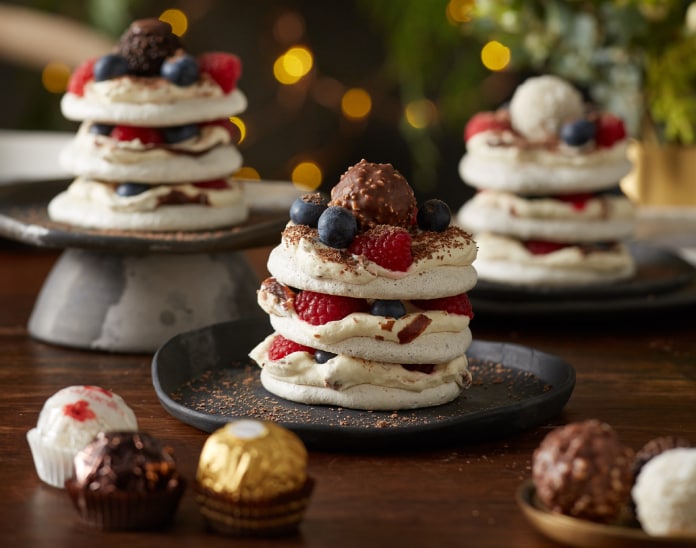 Ferrero Collection Choc Hazelnut Pavlova Stacks