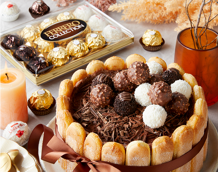 Ferrero Chocolate Charlotte Easter Cake