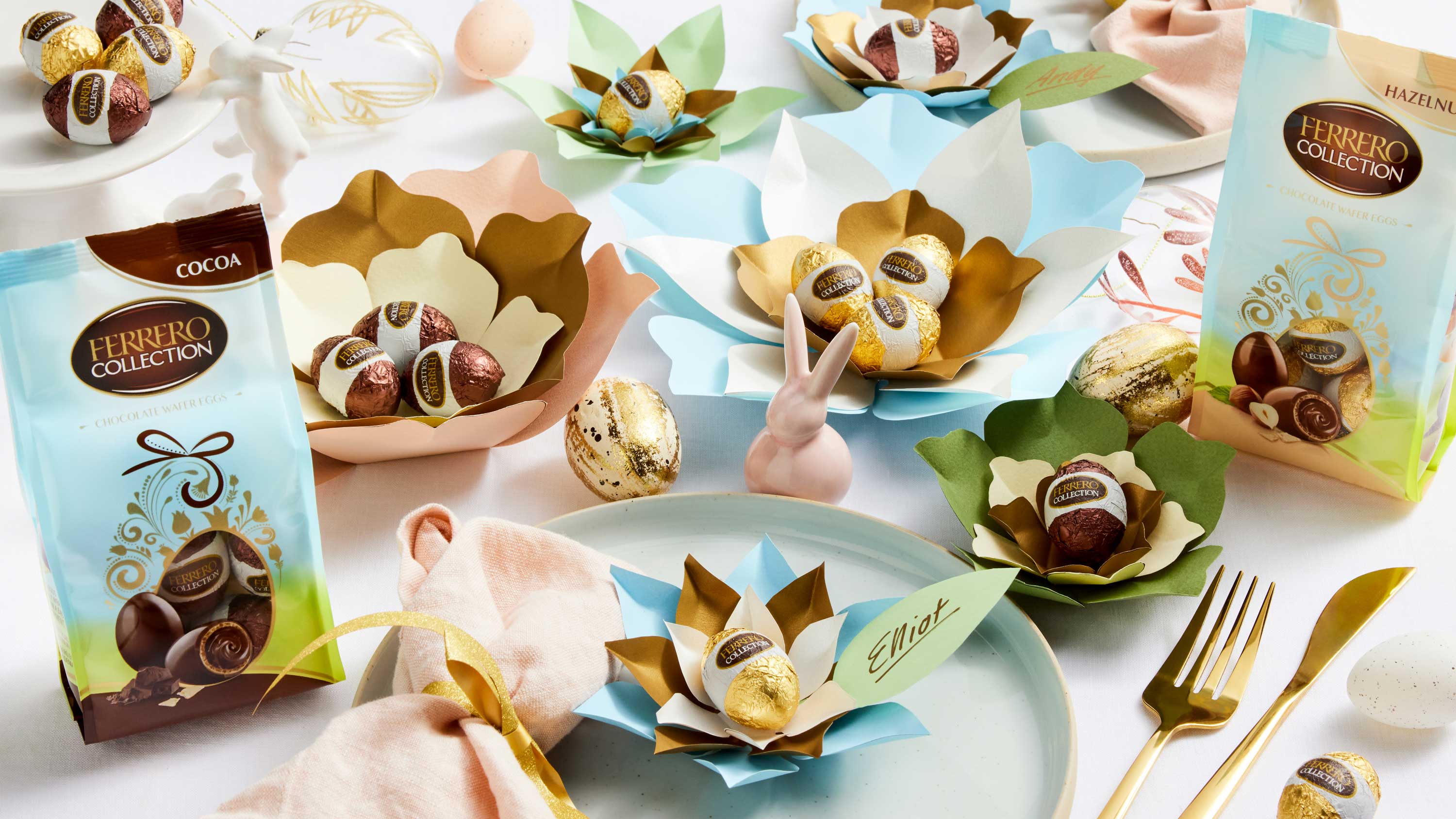 Ferrero Collection Eggs Easter Name Cards