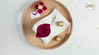 Serviette Rose