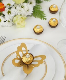 Ideia de decoração Ferrero Rocher