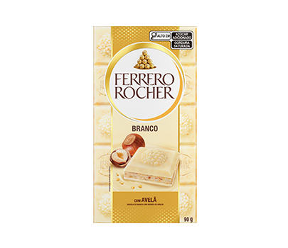 Tablete Branco com Avelã; 90g