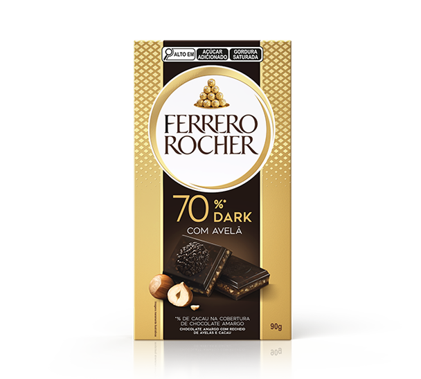 Tablete Dark 70% com Avelã