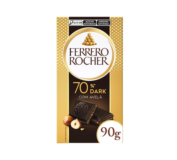 Tablete Dark 70% com Avelã