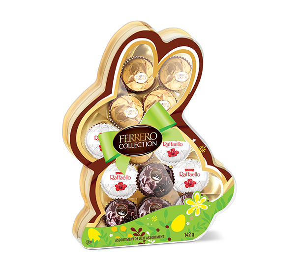 Boîte Ferrero Collection® en forme de lapin contenant 13 confiseries