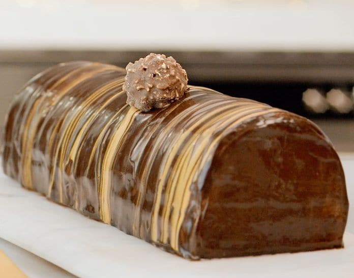 Tronco de Navidad Ferrero Rocher