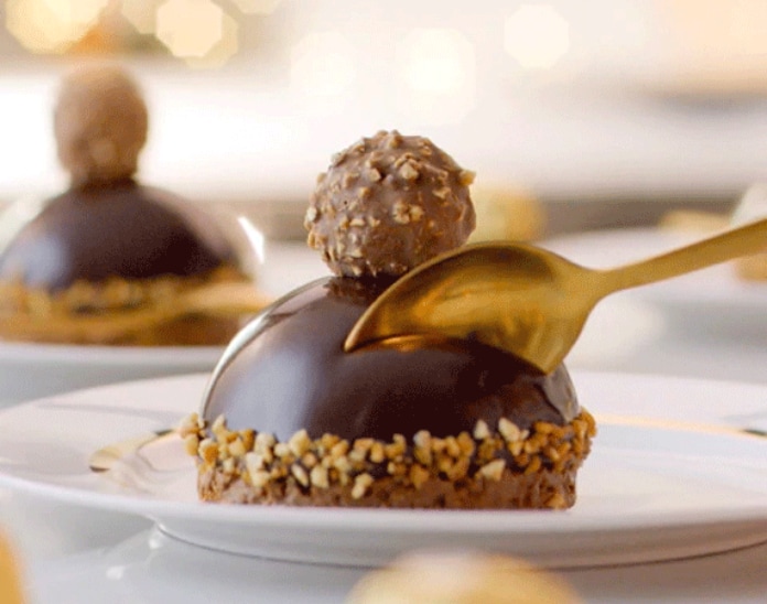 Domo de Mousse de Chocolate Ferrero Rocher