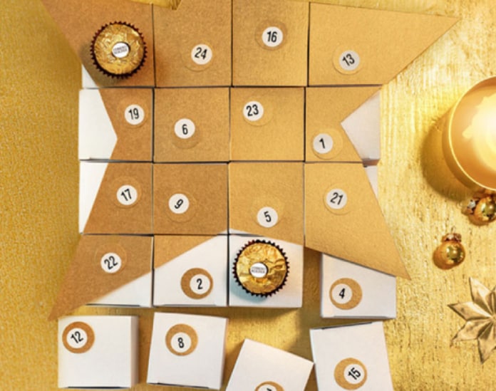 Adventskalender mit Sternenpuzzle