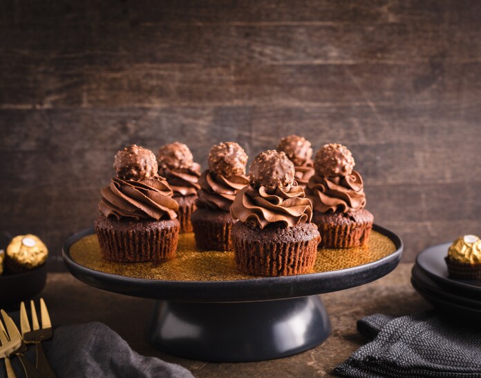 Cupcakes mit Ferrero Rocher