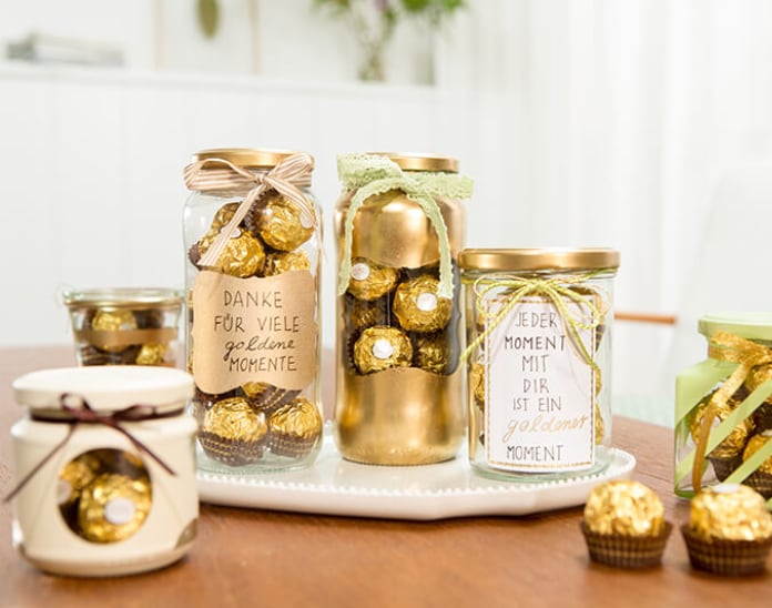 Einmachglas-Geschenk basteln