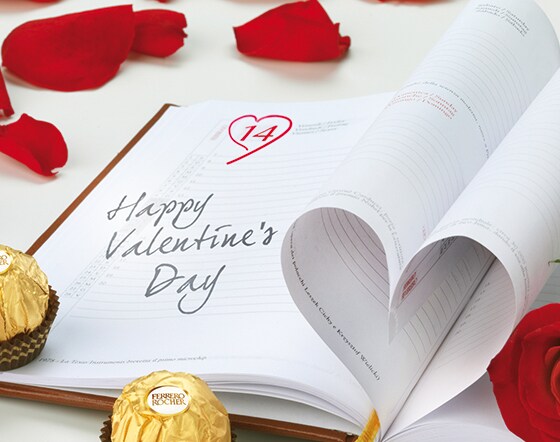 Romantischer Valentinsgruß