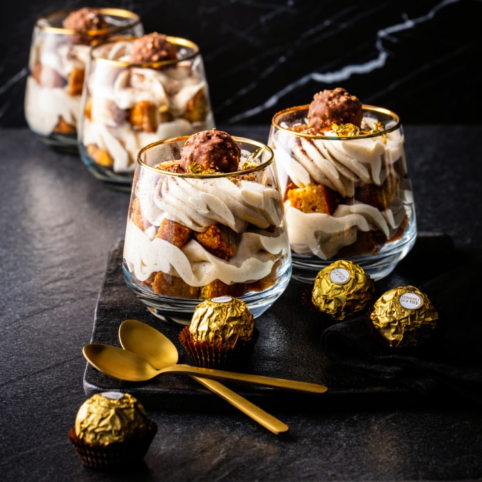 Ferrero Rocher Dessert im Glas