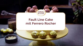 Fault Line Cake mit Ferrero Rocher