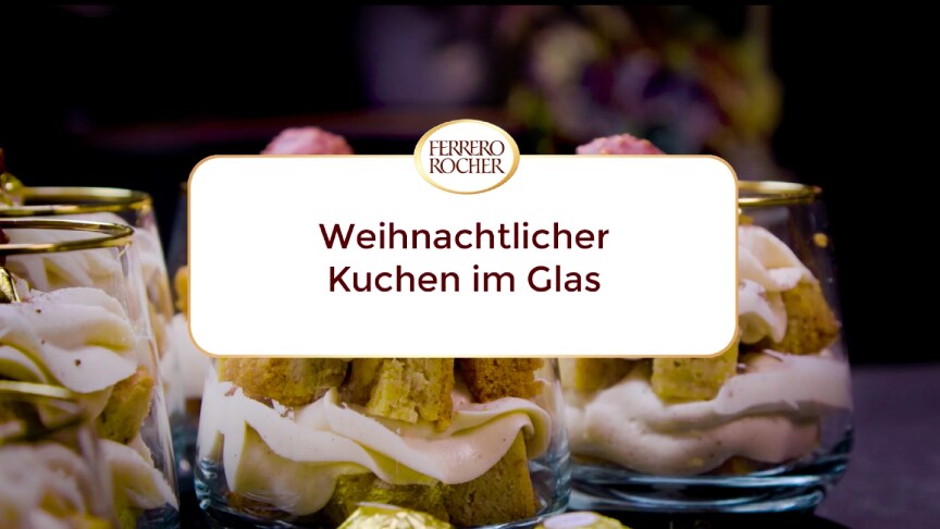 Weihnachtlicher Kuchen im Glas