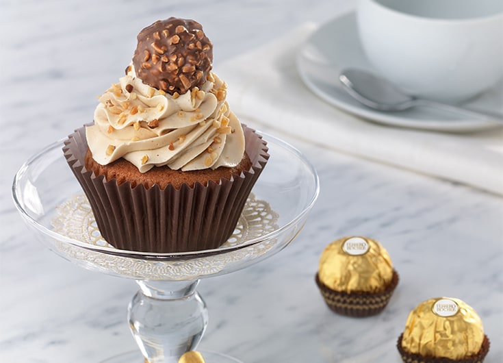 Cupcakes med hasselnødder