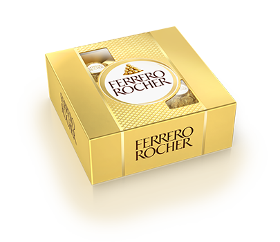 Caja de regalo pequeña con 4 bombones