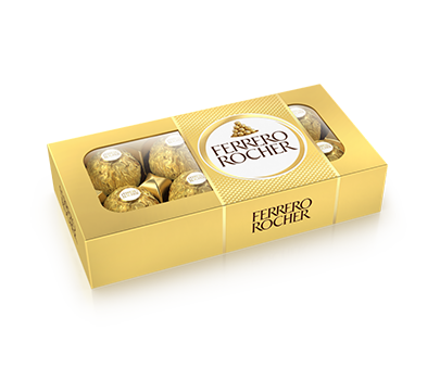 Caja de regalo pequeña con 8 bombones