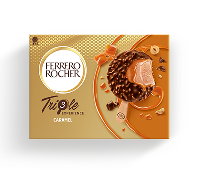 Helado Ferrero Rocher Triple Experience Caramel