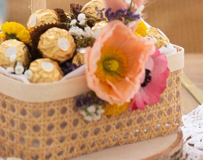 Le panier fleuri par Mademoiselle Claudine