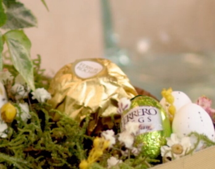 Centre de table jardin de Pâques