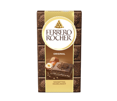 Tablette Ferrero Rocher Chocolat Au Lait et Noisettes