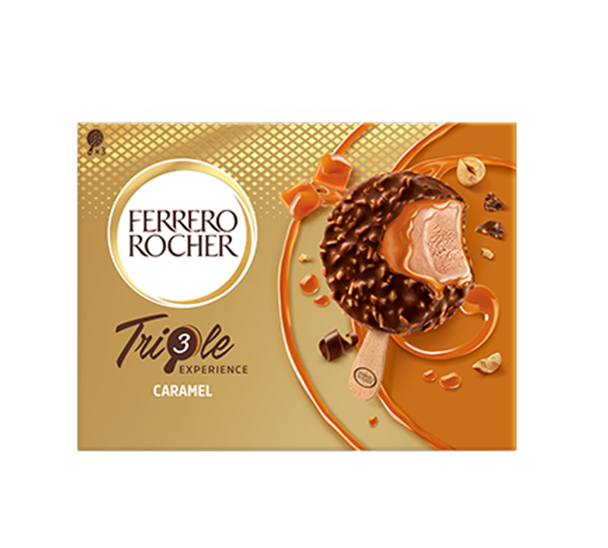 Glace Ferrero Rocher Triple Experience Caramel