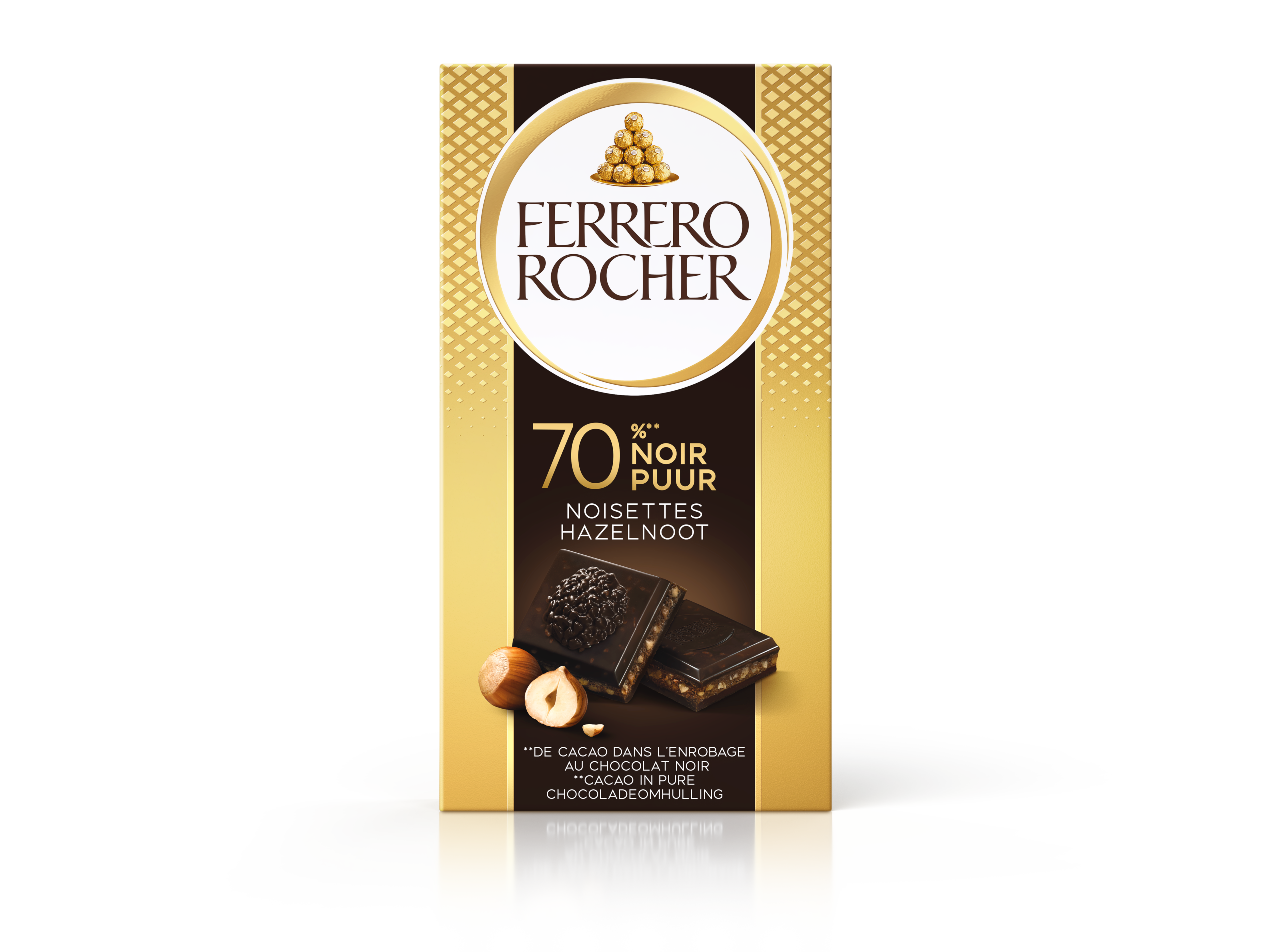 Tablette Ferrero Rocher® au chocolat blanc aux noisettes | Ferrero Rocher®  FR