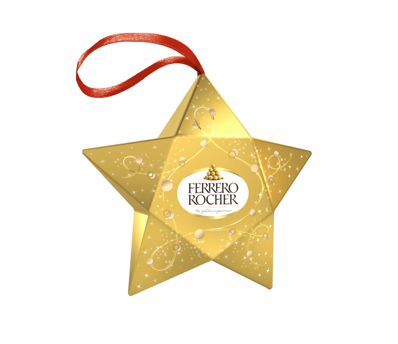 Ferrero Rocher Star Ornament 3 pieces