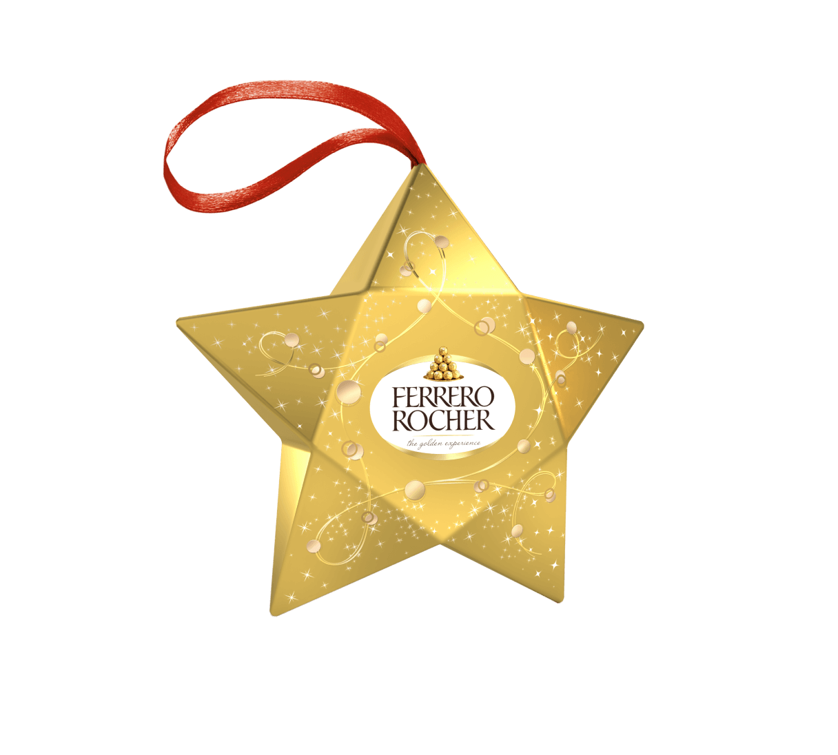 Ferrero Rocher Star Ornament 3 pieces