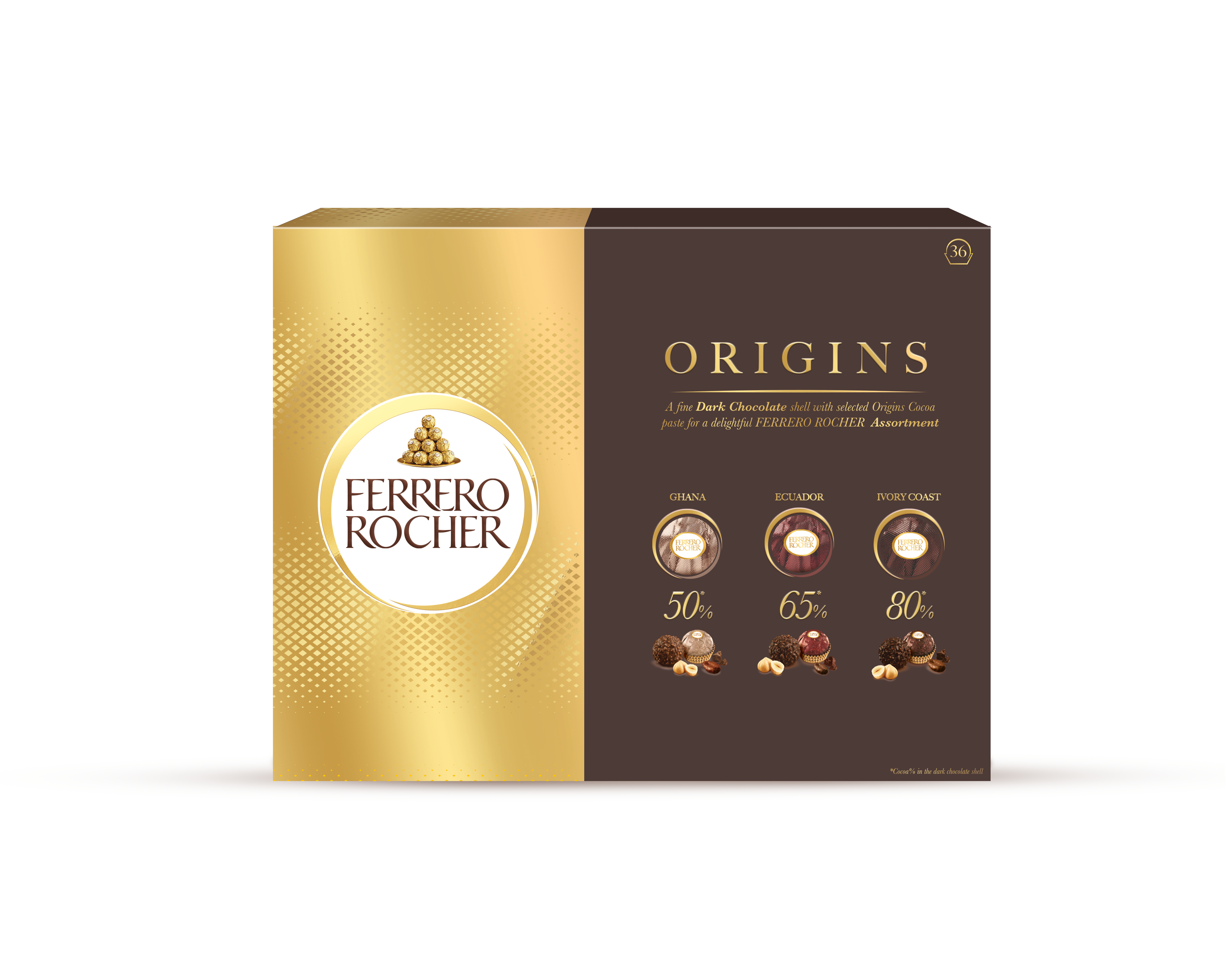 Large assorted gift box with 36 pieces