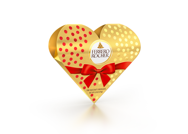 Valentine’s Heart with 2 Ferrero Rocher