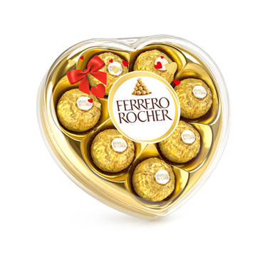 FERRERO ROCHER TRANSPARENT HEART 8 PIECES