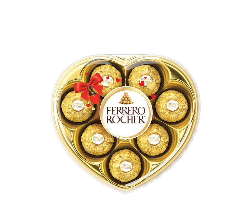 Ferrero Rocher Transparent Heart 8 Pieces