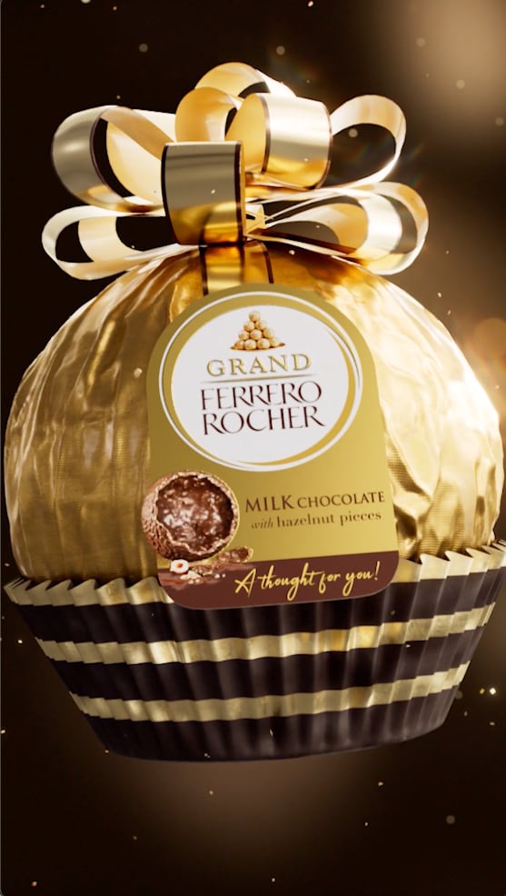 FERRERO ROCHER Grand rocher gaufrettes chocolat lait et noisettes
