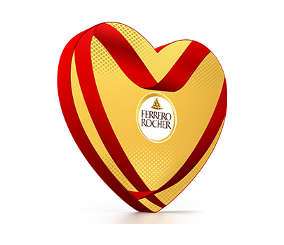 Cuore grande FERRERO ROCHER 16 specialità