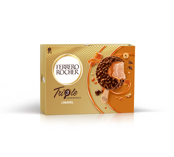Gelato Ferrero Rocher Triple Experience Caramel