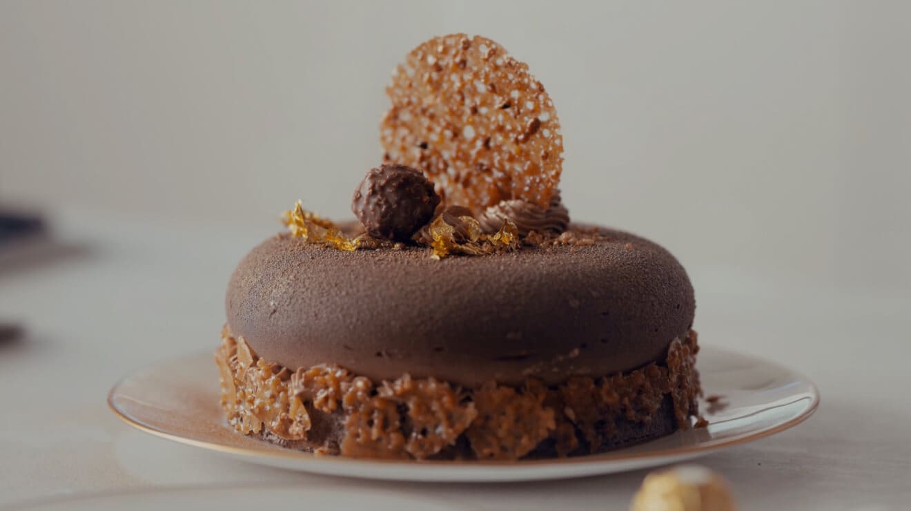 Torta dorata al cioccolato by Ferrero Rocher