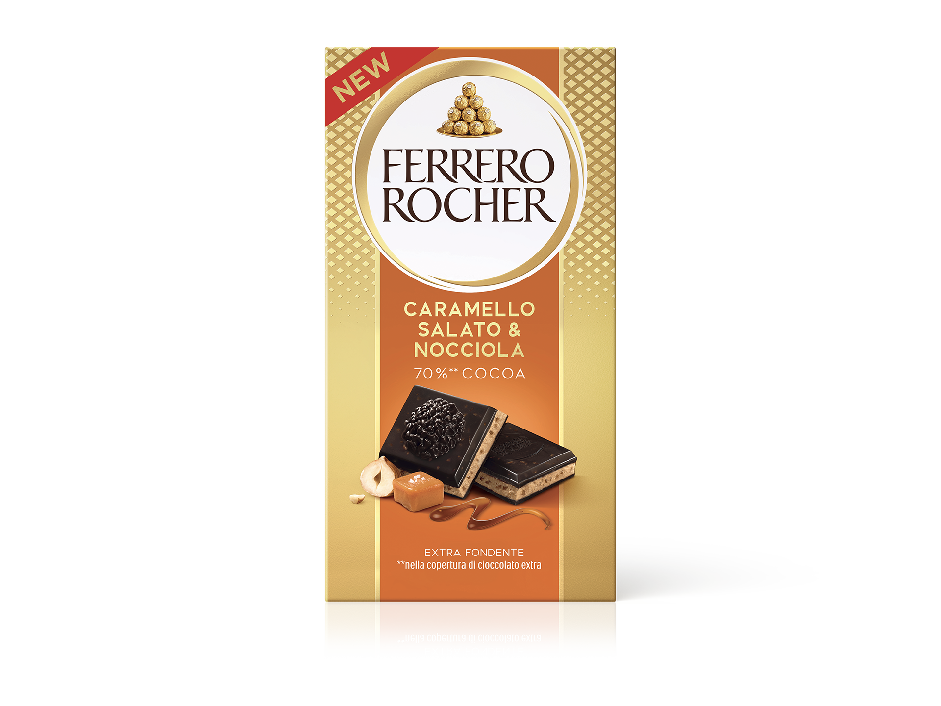 EXTRA FONDENTE CON CARAMELLO SALATO E NOCCIOLE