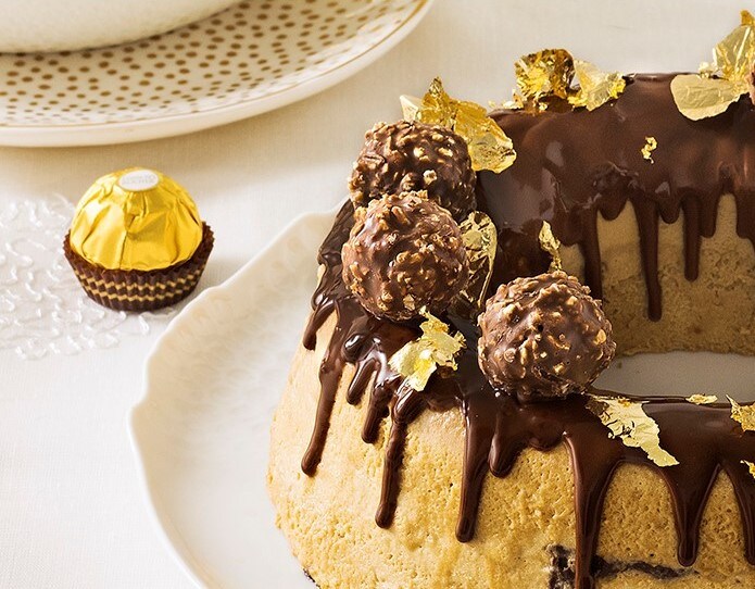 Ferrero Rocher coffee semifreddo