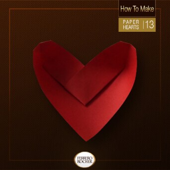 You should now have a heart-shaped cup.