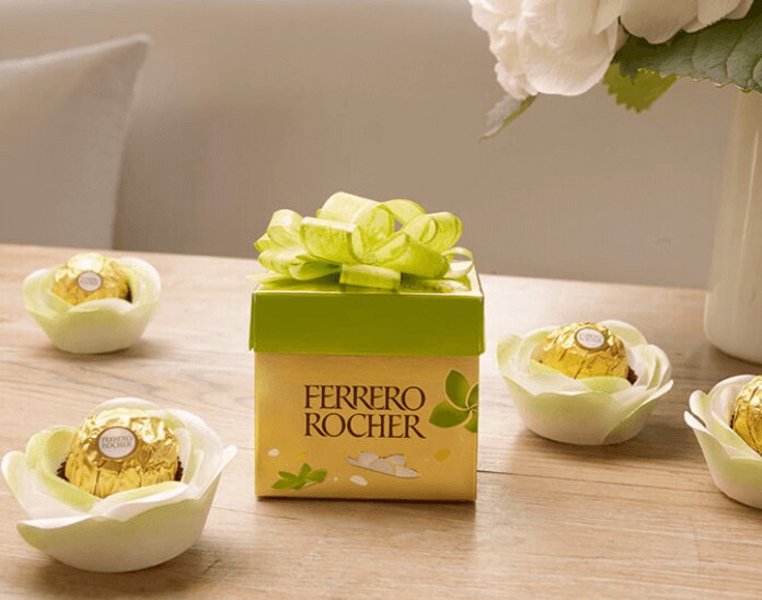 White Ferrero Rocher Easter Roses main