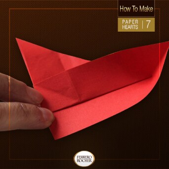 Fold the paper back into a triangle and repeat Step 6 on the other side.