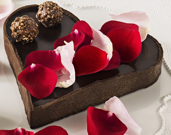 Ferrero Rocher chocolate heart