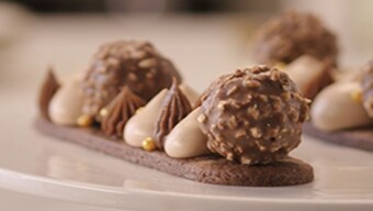 Tartaleta de chocolate Ferrero Rocher