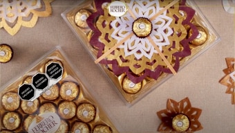 Golden Christmas Snowflakes