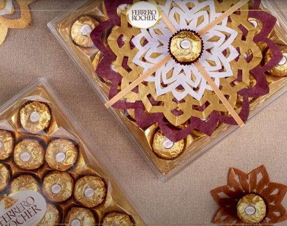 Golden Christmas Snowflakes