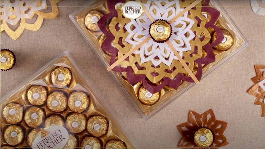 Golden Christmas Snowflakes