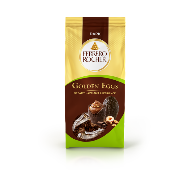 Ferrero Rocher Golden Eggs cu ciocolata neagra