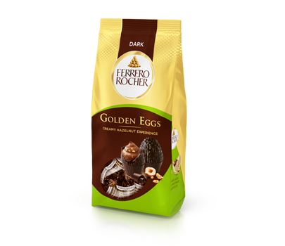 Ferrero Rocher Golden Eggs cu ciocolata neagra