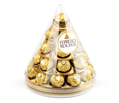 Ambalaj cadou con Ferrero Rocher cu 28 de bucati